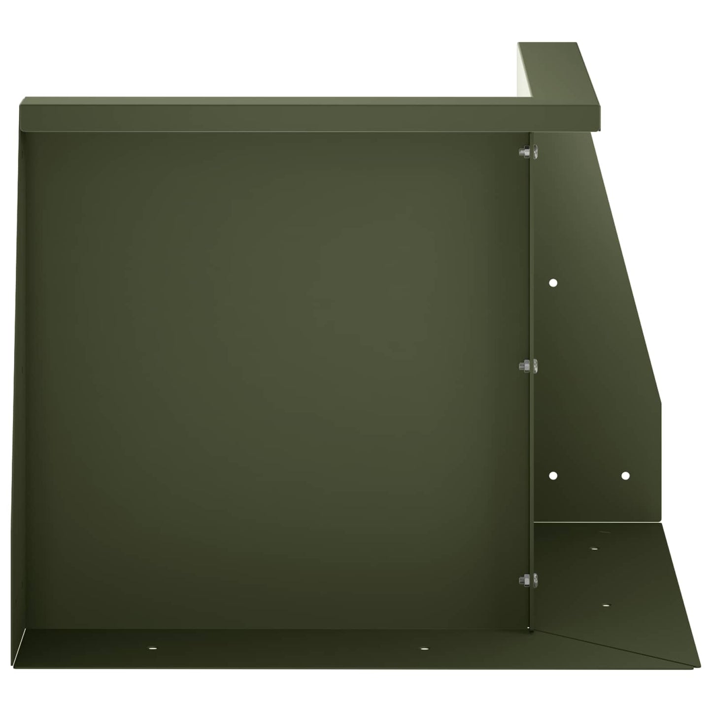 Retaining Wall 50 x 50 x 50 cm Steel Olive Green