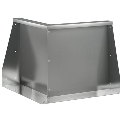 Retaining Wall 50 x 50 x 50 cm Galvanised Steel Silver