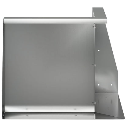 Retaining Wall 50 x 50 x 50 cm Galvanised Steel Silver