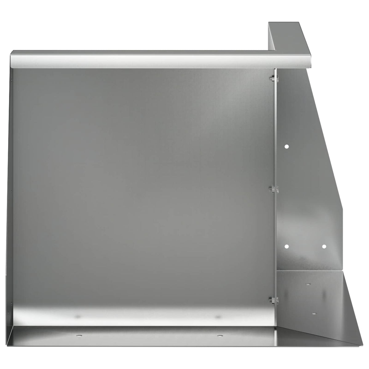 Retaining Wall 2 pcs 50 x 50 x 50 cm Galvanised Steel Silver