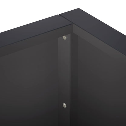 Retaining Wall 50 x 50 x 30 cm Steel Black
