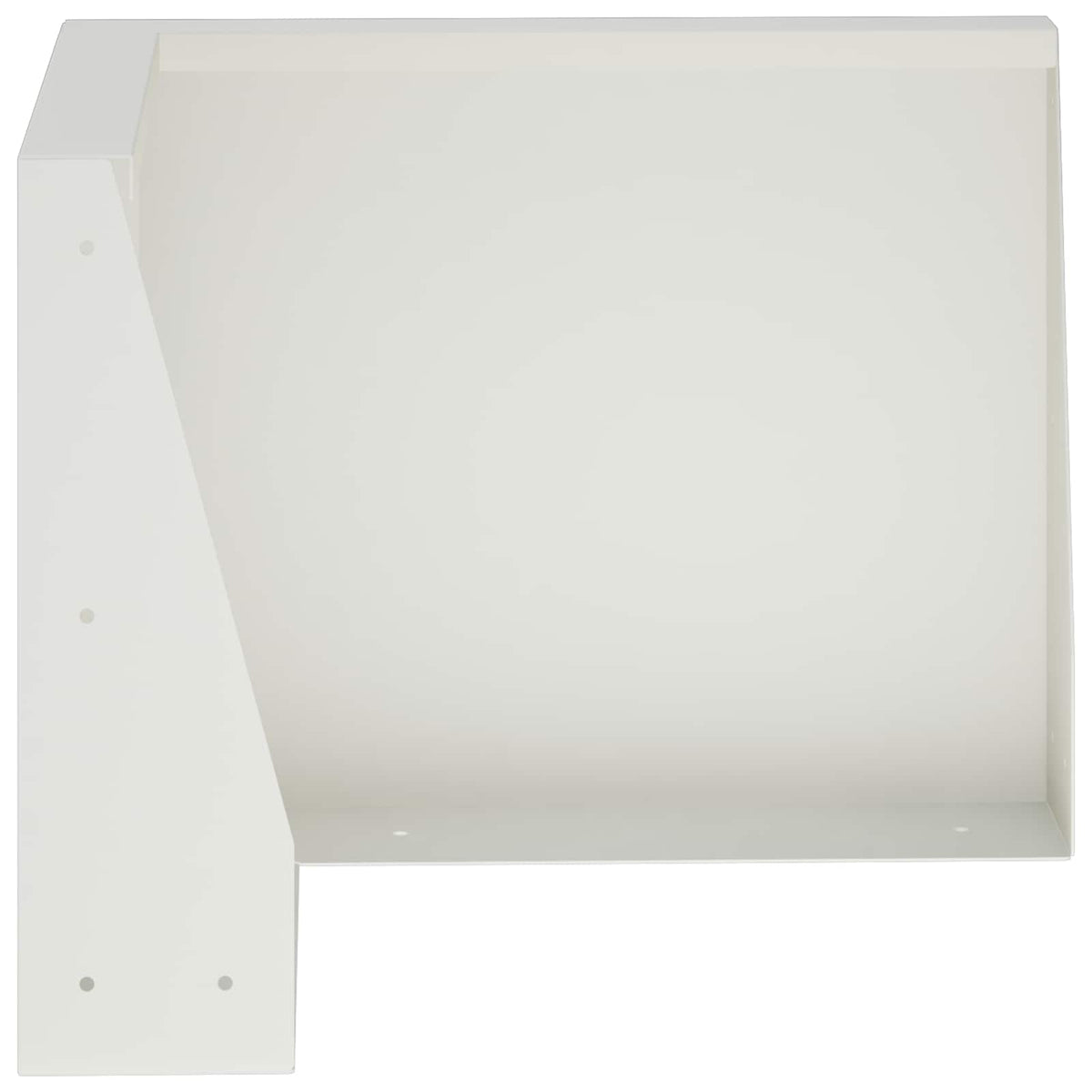 Retaining Wall 50 x 50 x 30 cm Steel White