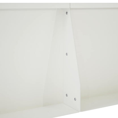 Retaining Wall 2 pcs 50 x 50 x 30 cm Steel White