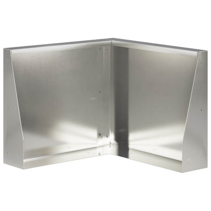 Retaining Wall 50 x 50 x 30 cm Stainless Steel Silver