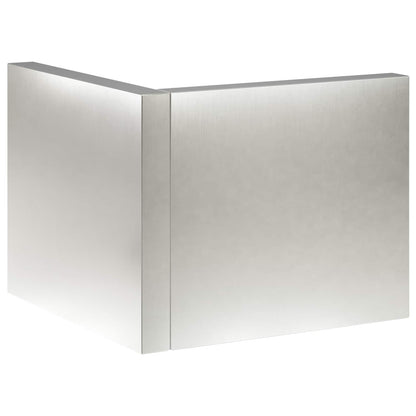 Retaining Wall 50 x 50 x 30 cm Stainless Steel Silver