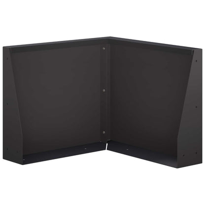Retaining Wall 50 x 50 x 40 cm Steel Black