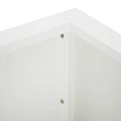 Retaining Wall 2 pcs 50 x 50 x 40 cm Steel White