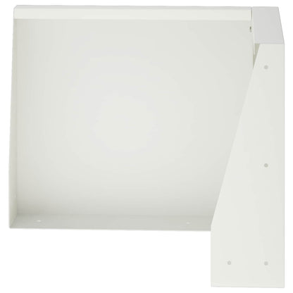Retaining Wall 2 pcs 50 x 50 x 40 cm Steel White