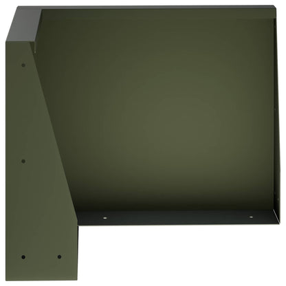 Retaining Wall 2 pcs 50 x 50 x 40 cm Steel Olive Green