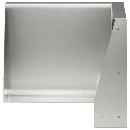 Retaining Wall 2 pcs 50 x 50 x 40 cm Stainless Steel Silver