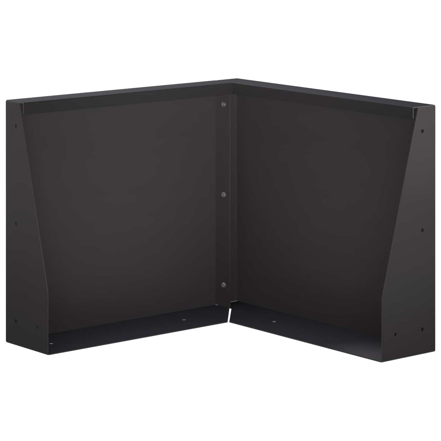 Retaining Wall 50 x 50 x 50 cm Steel Black