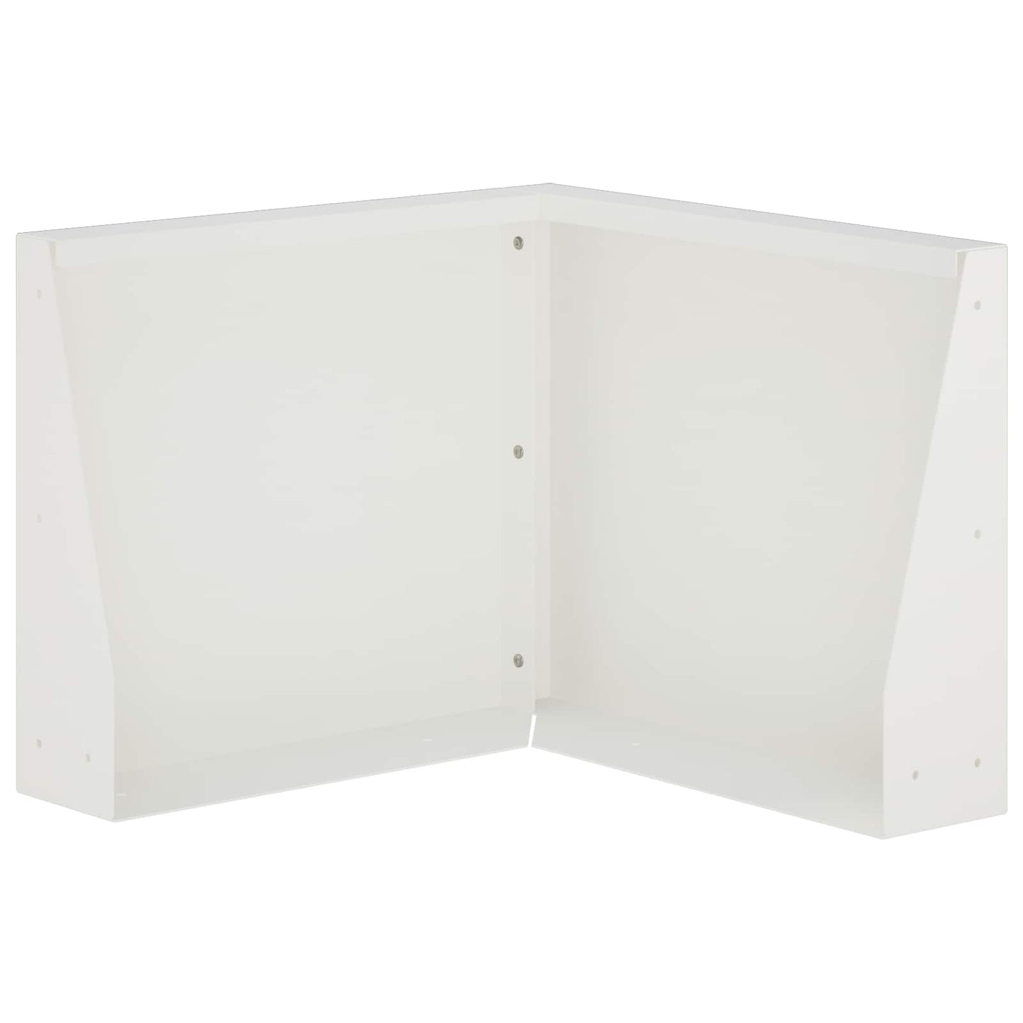 Retaining Wall 50 x 50 x 50 cm Steel White