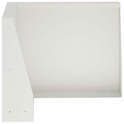 Retaining Wall 50 x 50 x 50 cm Steel White