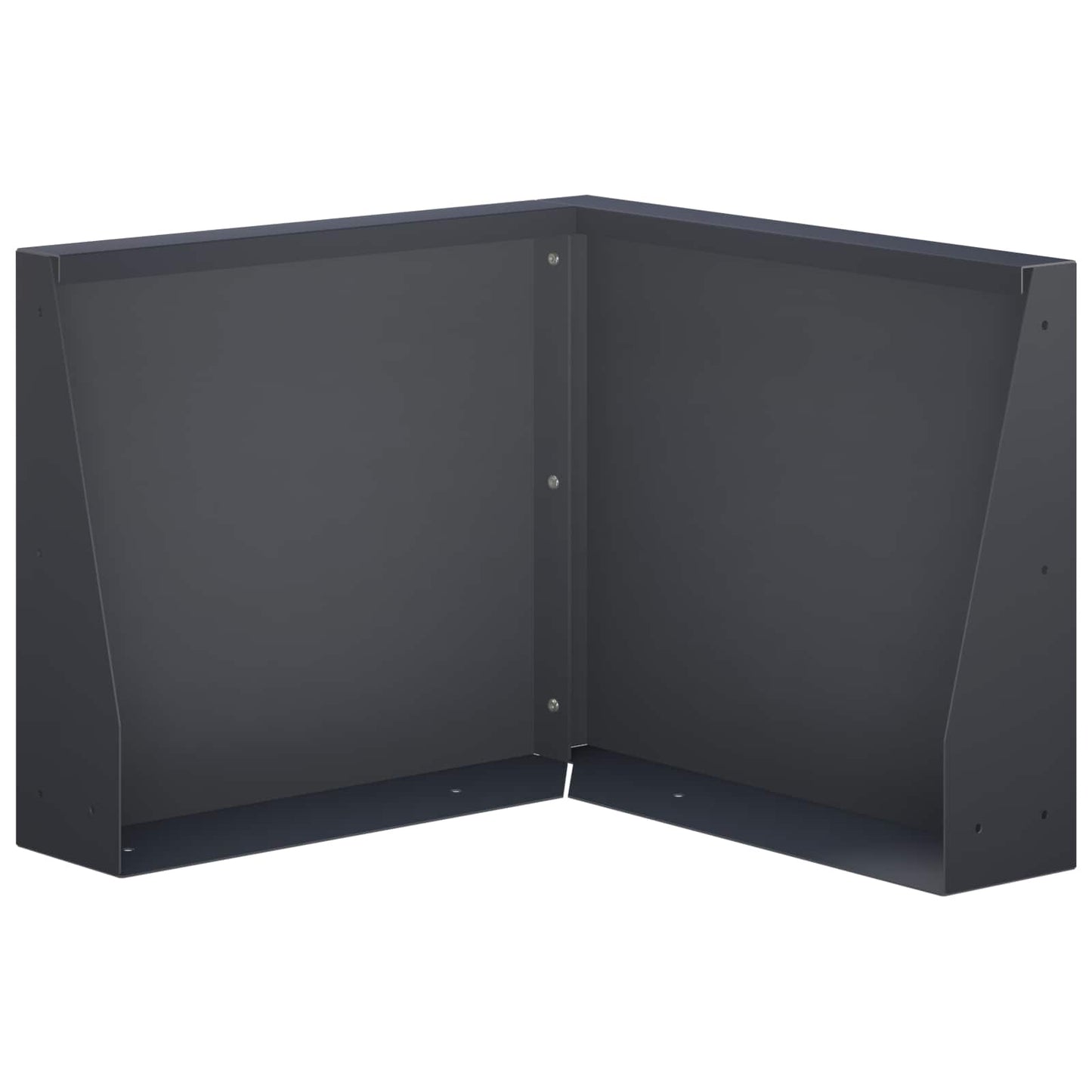 Retaining Wall 50 x 50 x 50 cm Steel Anthracite