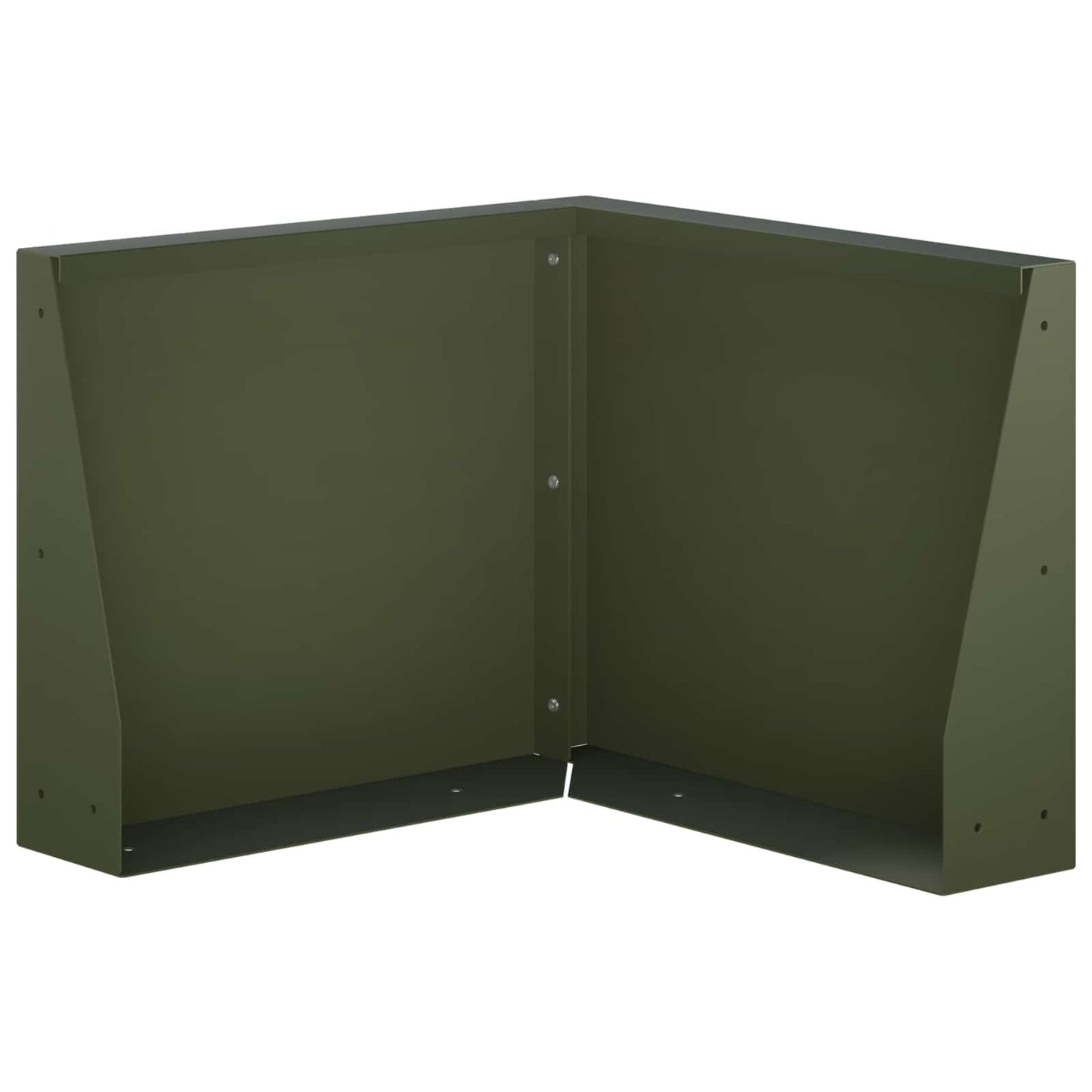 Retaining Wall 50 x 50 x 50 cm Steel Olive Green