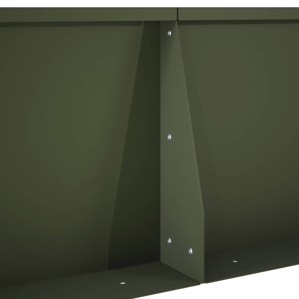 Retaining Wall 2 pcs 50 x 50 x 50 cm Steel Olive Green