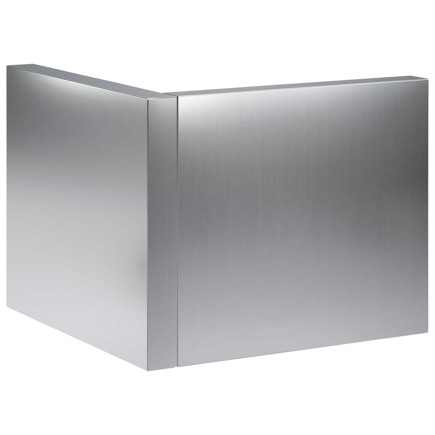 Retaining Wall 2 pcs 50 x 50 x 50 cm Galvanised Steel Silver