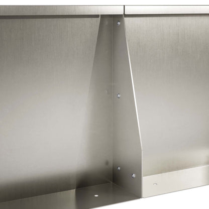 Retaining Wall 2 pcs 40 x 12 x 30 cm Stainless Steel Silver