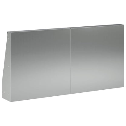 Retaining Wall 2 pcs 40 x 12 x 30 cm Galvanised Steel Silver