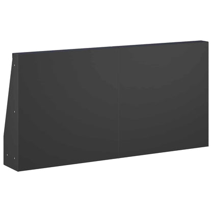 Retaining Wall 2 pcs 40 x 12 x 40 cm Steel Black