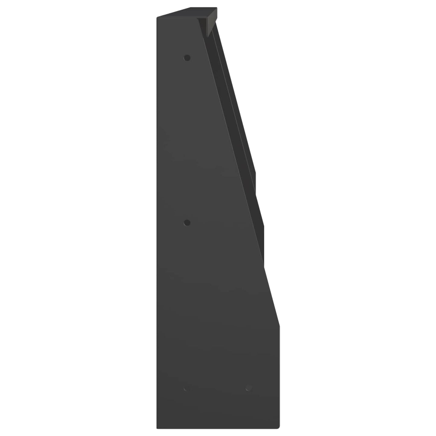 Retaining Wall 2 pcs 40 x 12 x 40 cm Steel Black