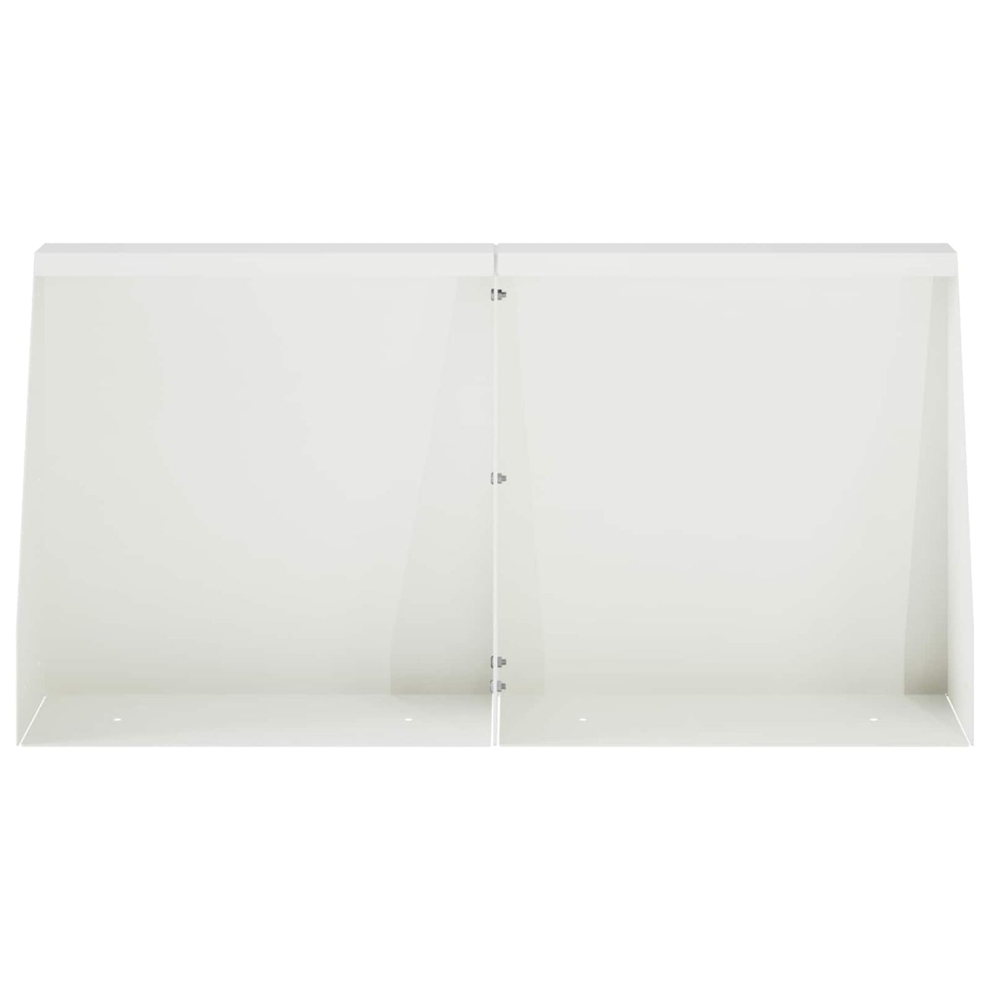 Retaining Wall 2 pcs 40 x 12 x 40 cm Steel White