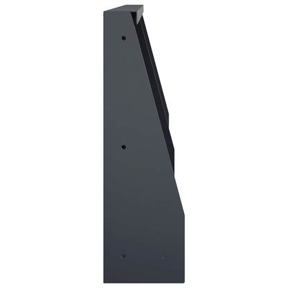 Retaining Wall 2 pcs 40 x 12 x 40 cm Steel Anthracite