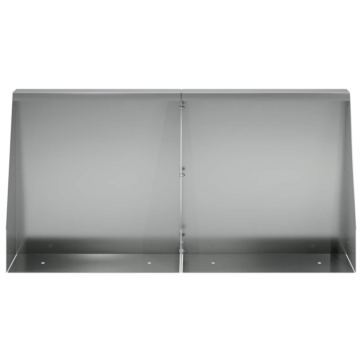 Retaining Wall 2 pcs 40 x 12 x 40 cm Galvanised Steel Silver