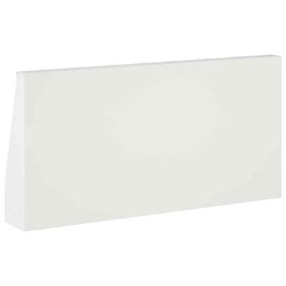 Retaining Wall 2 pcs 40 x 12 x 50 cm Steel White