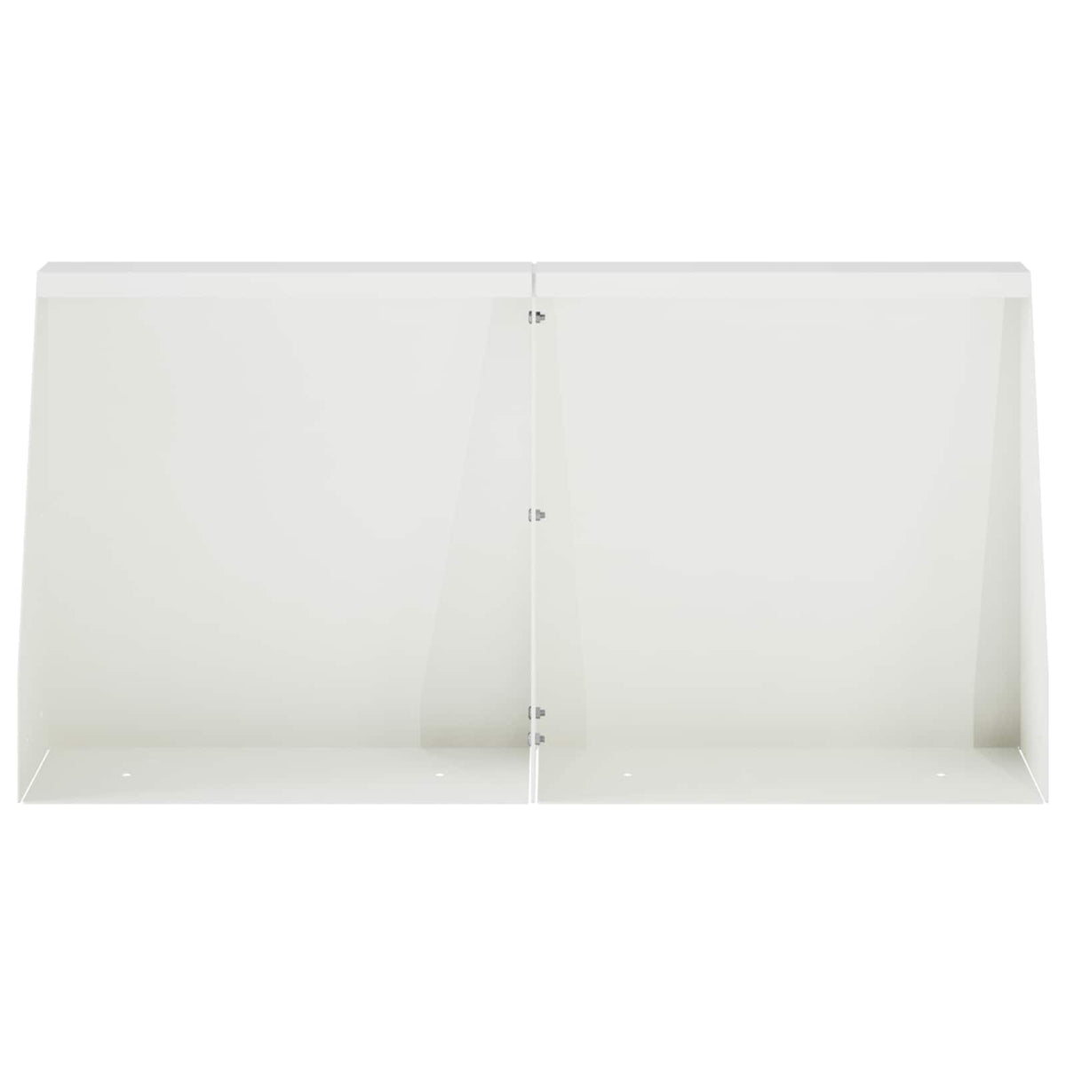 Retaining Wall 2 pcs 40 x 12 x 50 cm Steel White