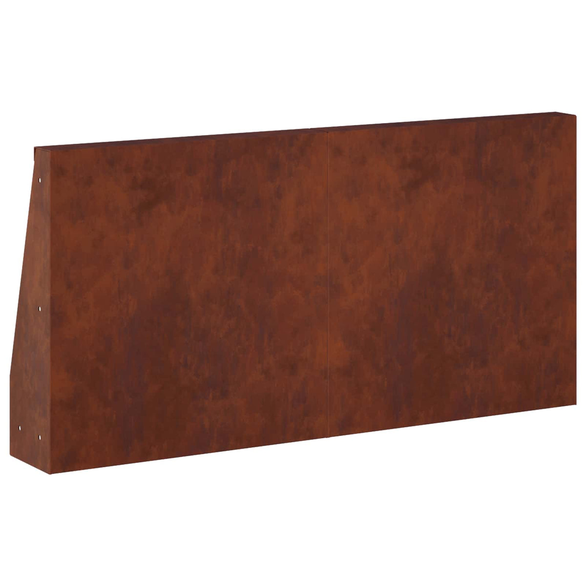Retaining Wall 2 pcs 40 x 12 x 50 cm Weathering Steel Rusty