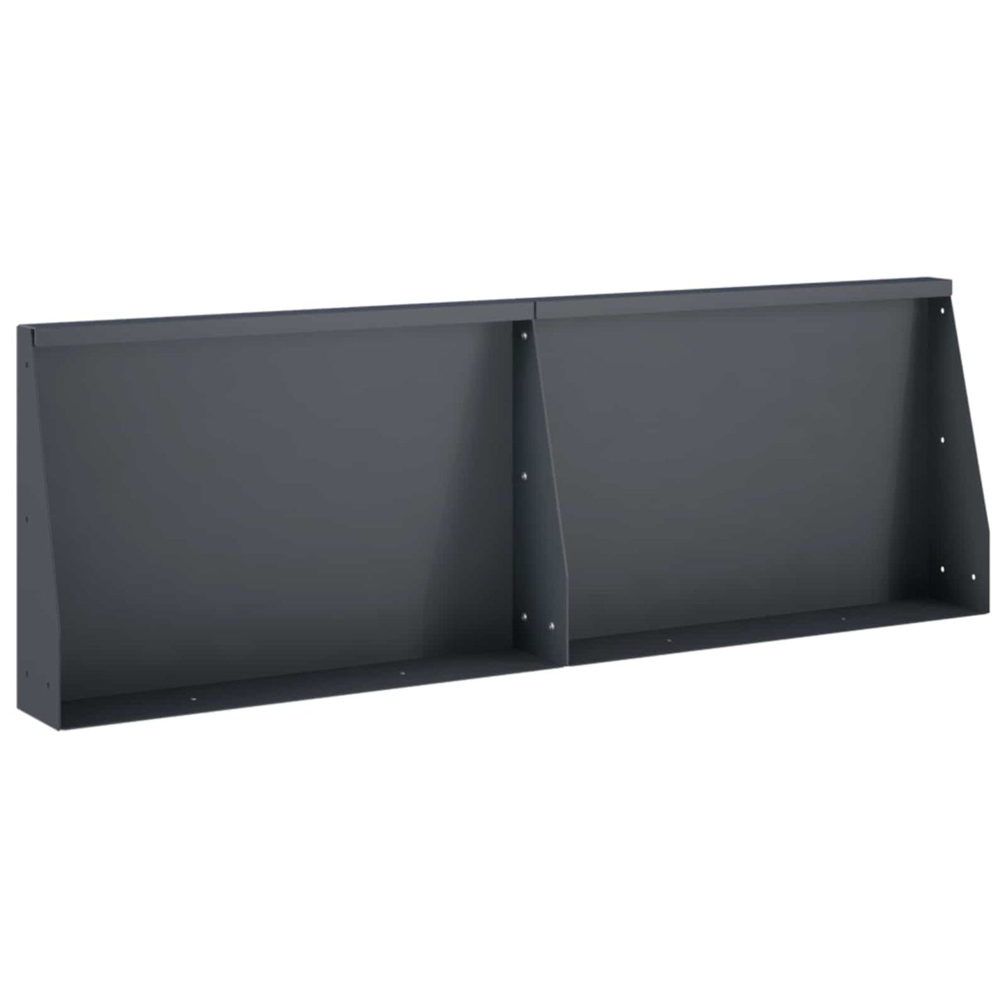 Retaining Wall 2 pcs 60 x 12 x 30 cm Steel Anthracite