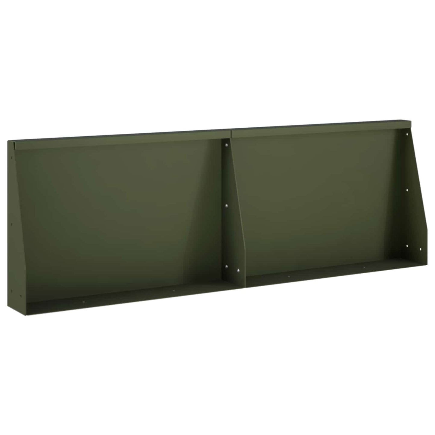 Retaining Wall 2 pcs 60 x 12 x 30 cm Steel Olive Green