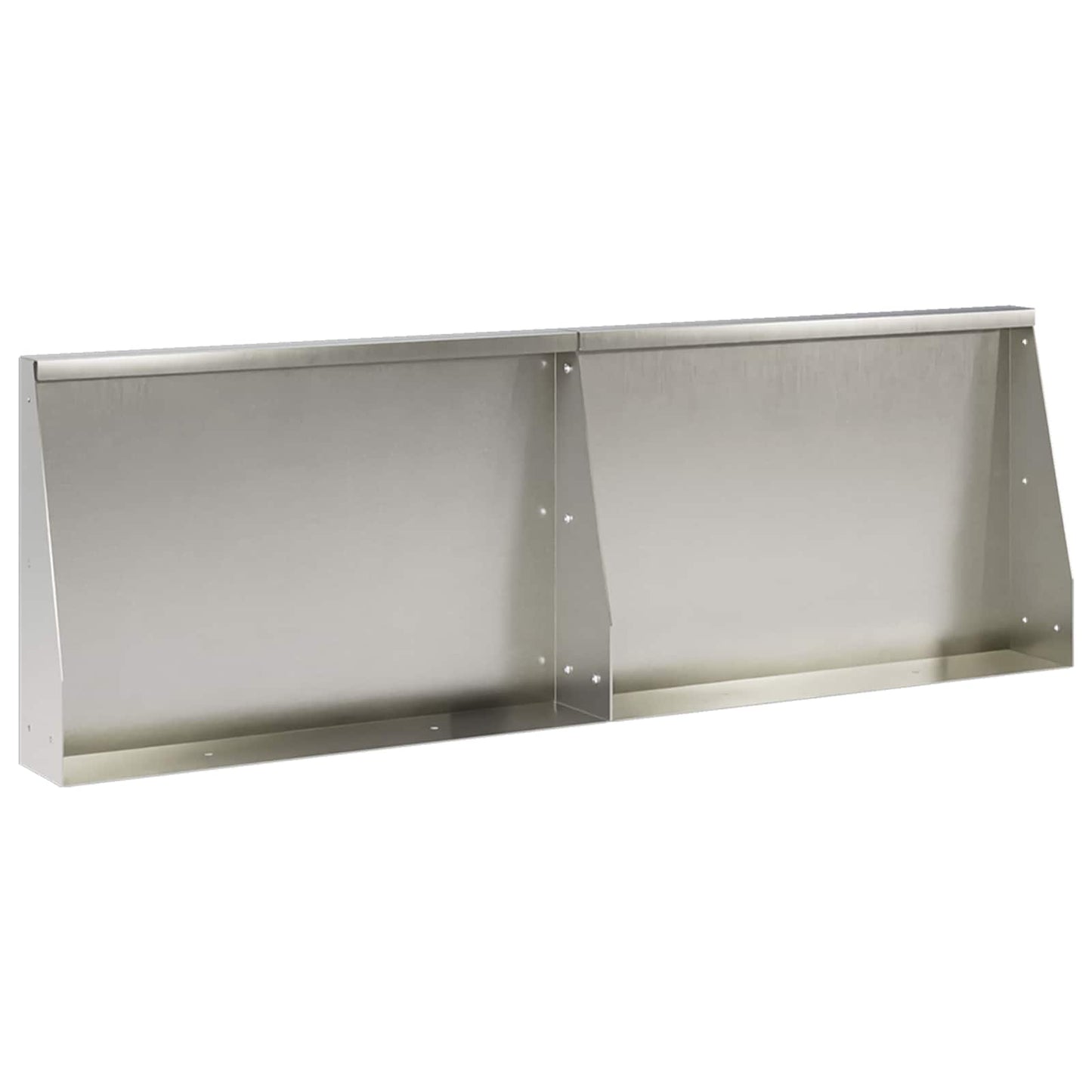Retaining Wall 2 pcs 60 x 12 x 30 cm Stainless Steel Silver