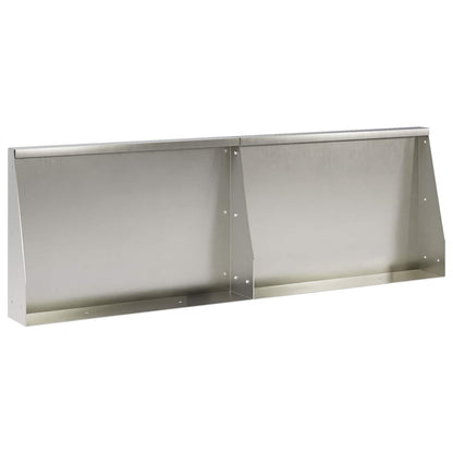 Retaining Wall 2 pcs 60 x 12 x 30 cm Stainless Steel Silver