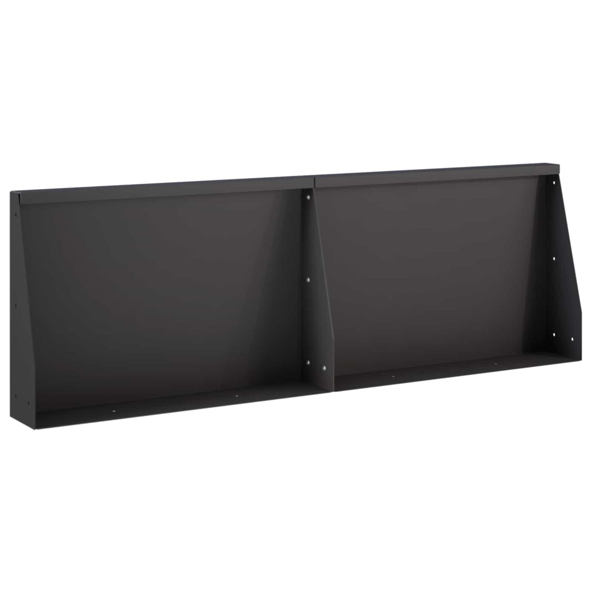 Retaining Wall 2 pcs 60 x 12 x 40 cm Steel Black