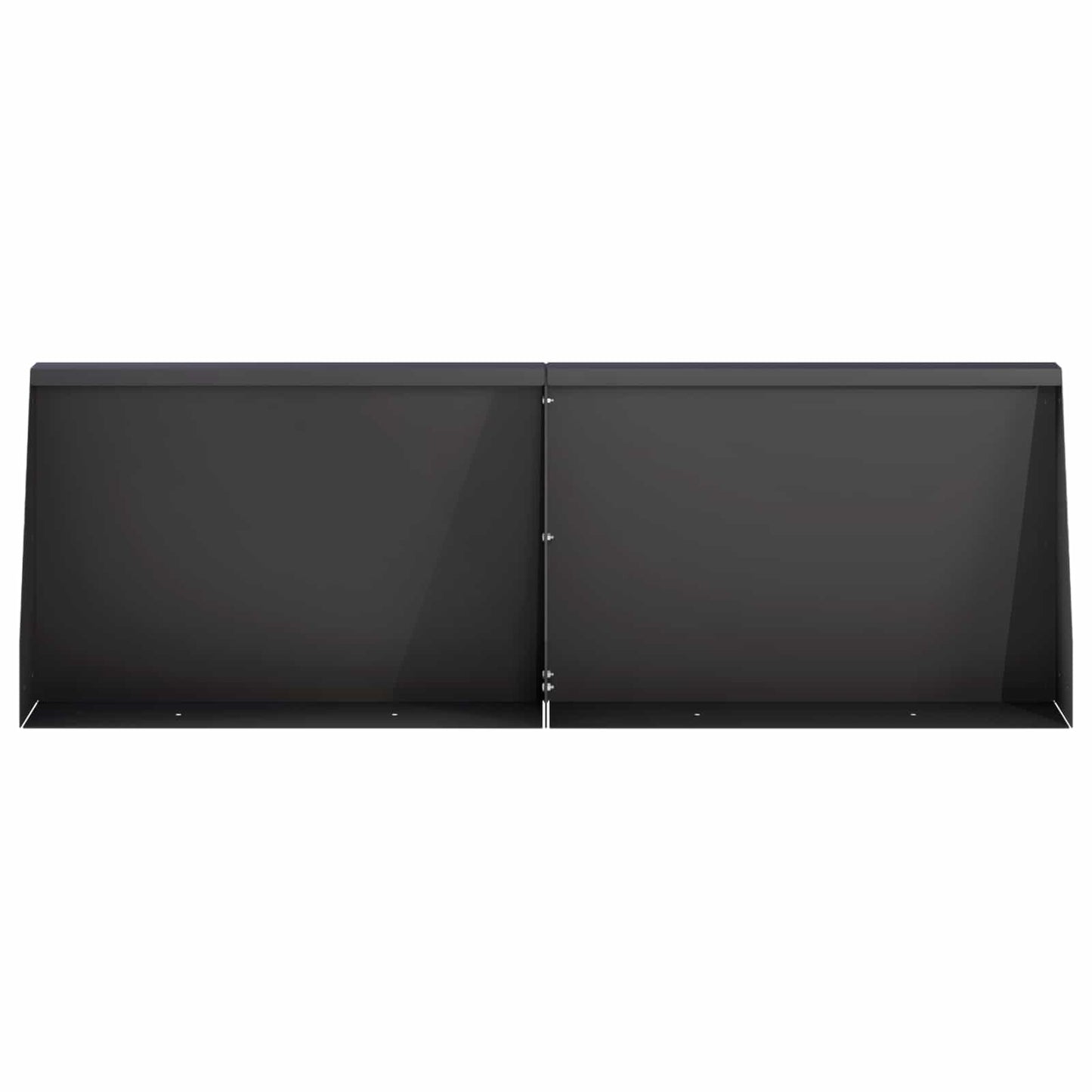 Retaining Wall 2 pcs 60 x 12 x 40 cm Steel Black