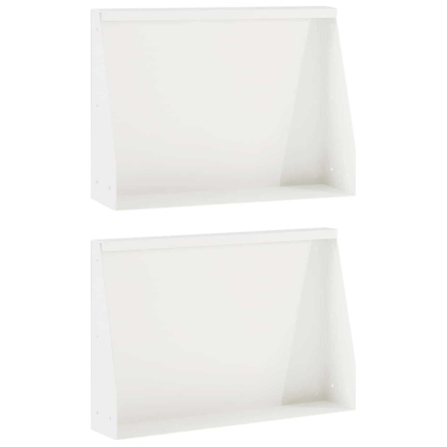 Retaining Wall 2 pcs 60 x 12 x 40 cm Steel White