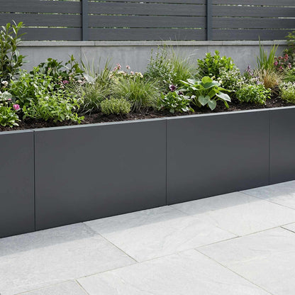 Retaining Wall 2 pcs 60 x 12 x 40 cm Steel Anthracite