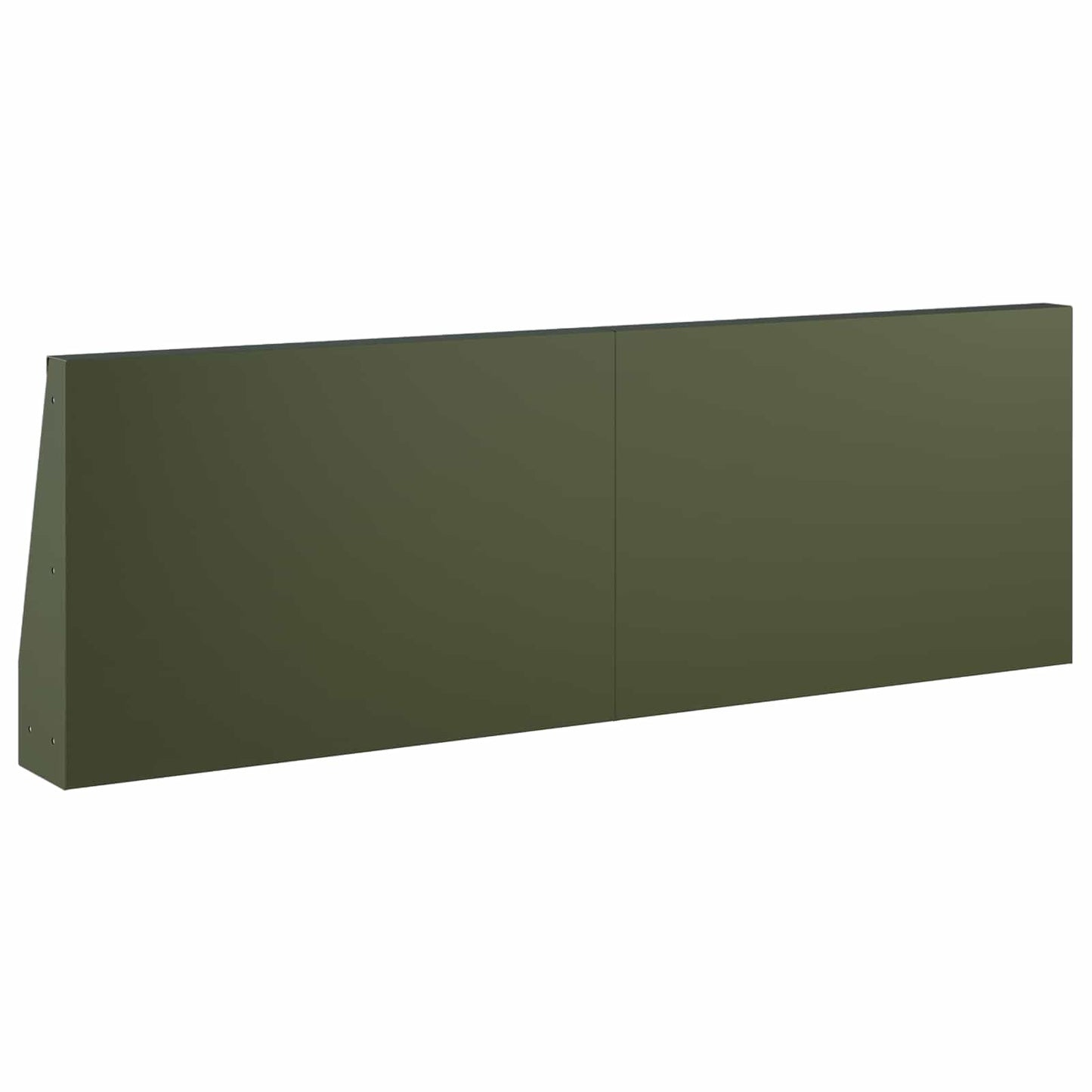 Retaining Wall 2 pcs 60 x 12 x 40 cm Steel Olive Green