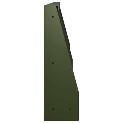 Retaining Wall 2 pcs 60 x 12 x 40 cm Steel Olive Green