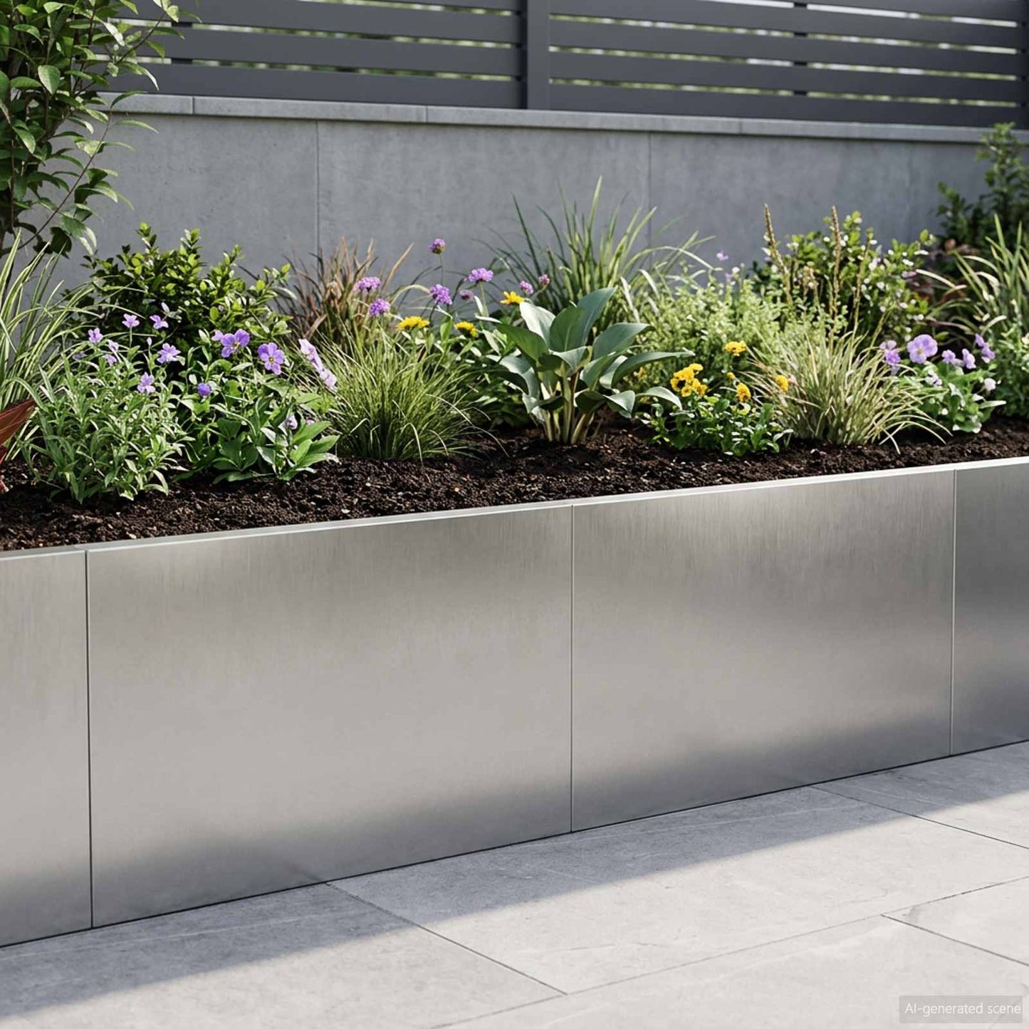 Retaining Wall 2 pcs 60 x 12 x 40 cm Stainless Steel Silver
