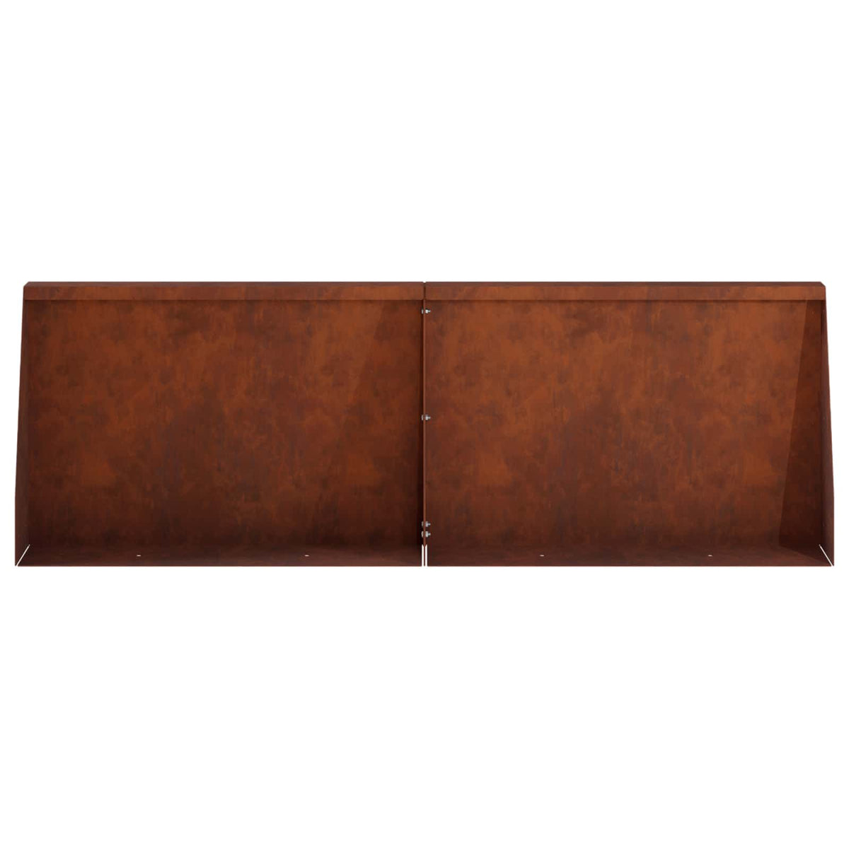 Retaining Wall 2 pcs 60 x 12 x 40 cm Weathering Steel Rusty