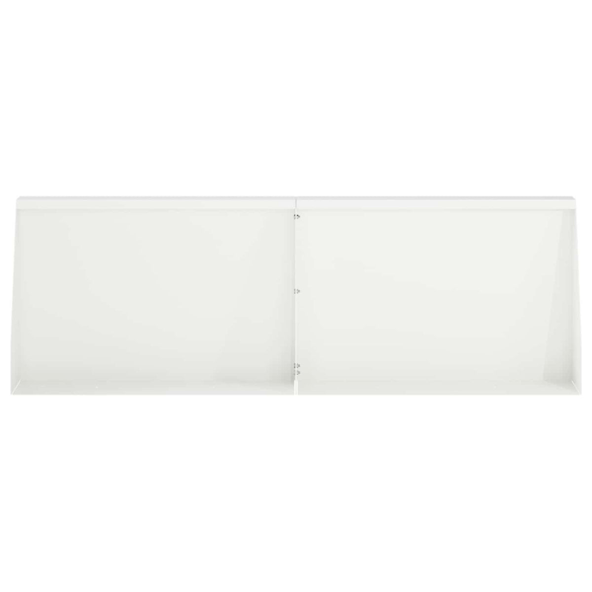 Retaining Wall 2 pcs 60 x 12 x 50 cm Steel White