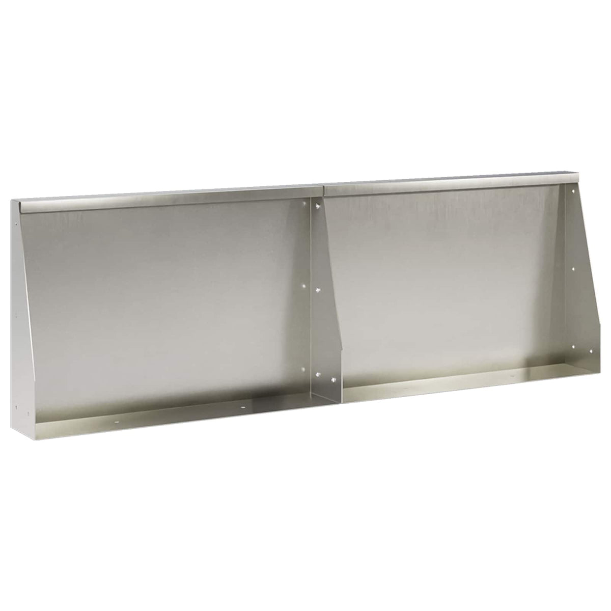 Retaining Wall 2 pcs 60 x 12 x 50 cm Stainless Steel Silver