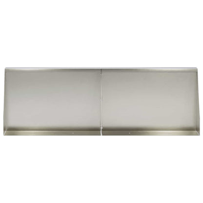 Retaining Wall 2 pcs 60 x 12 x 50 cm Stainless Steel Silver