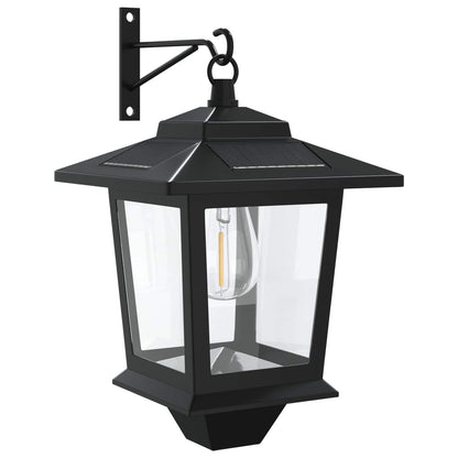 Wall Mount Lamp with LED Bulb 2 pcs Black 19 x 14 x 25 cm