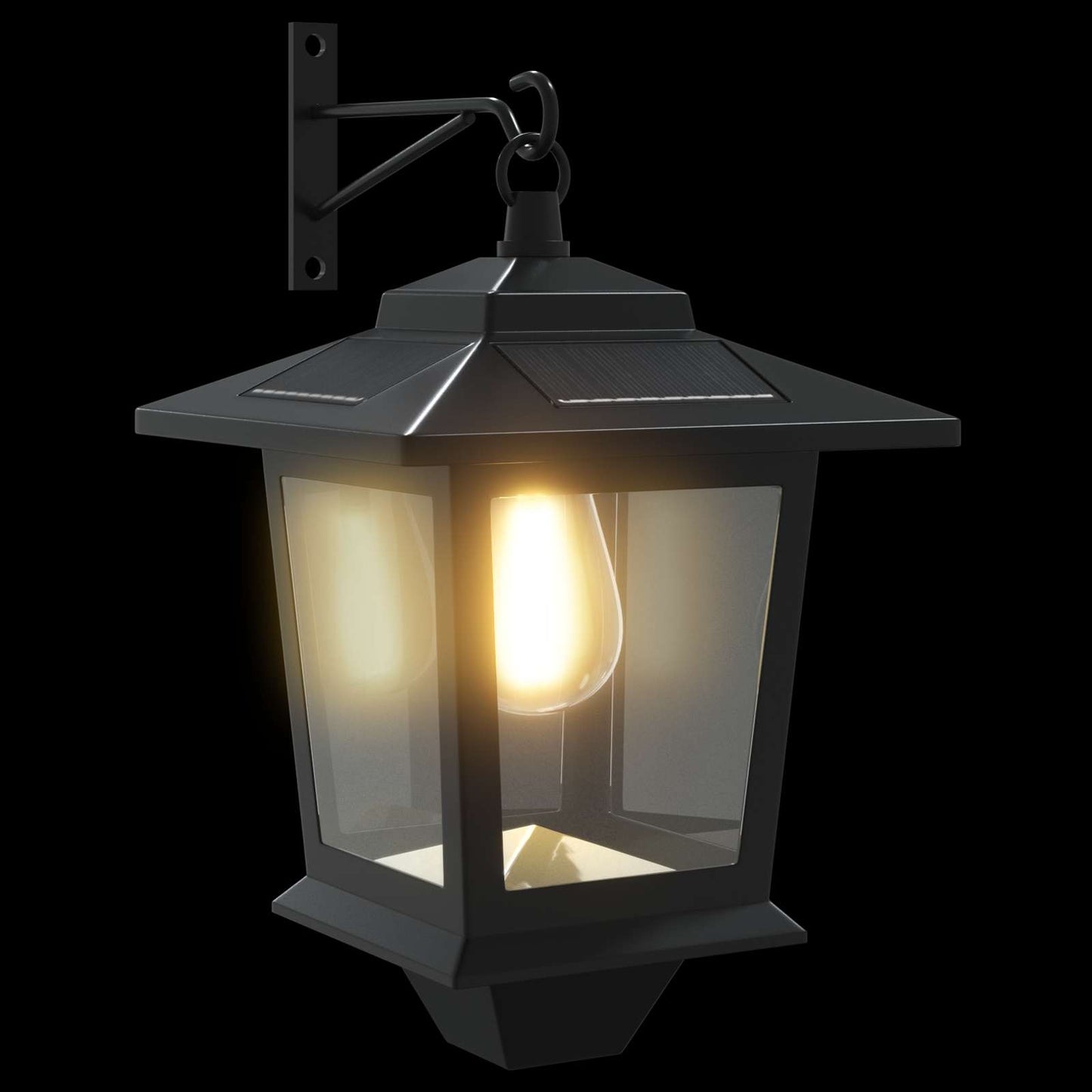 Wall Mount Lamp with LED Bulb 2 pcs Black 19 x 14 x 25 cm