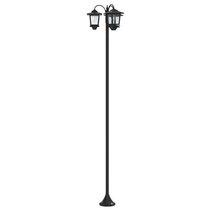 3-Head Lamp Post Black 16 x 16 x 187 cm Aluminum and ABS