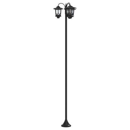 3-Head Lamp Post Black 16 x 16 x 187 cm Aluminum and ABS